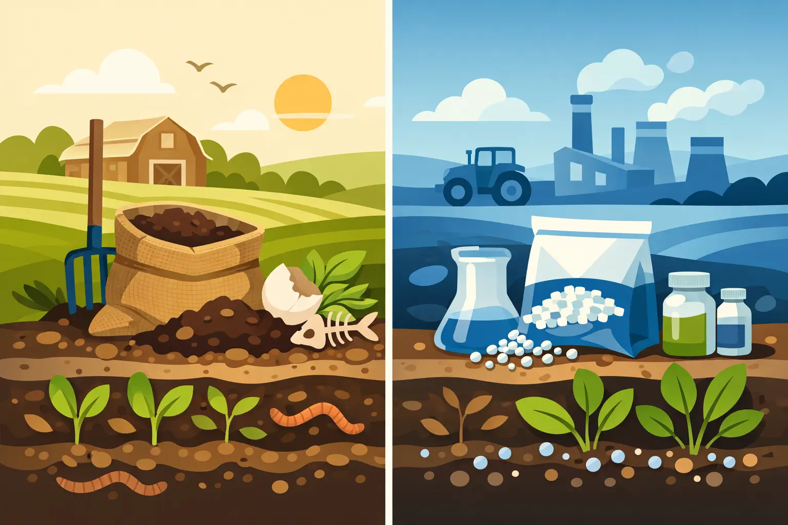 Organic Fertilizer vs Synthetic Fertilizer