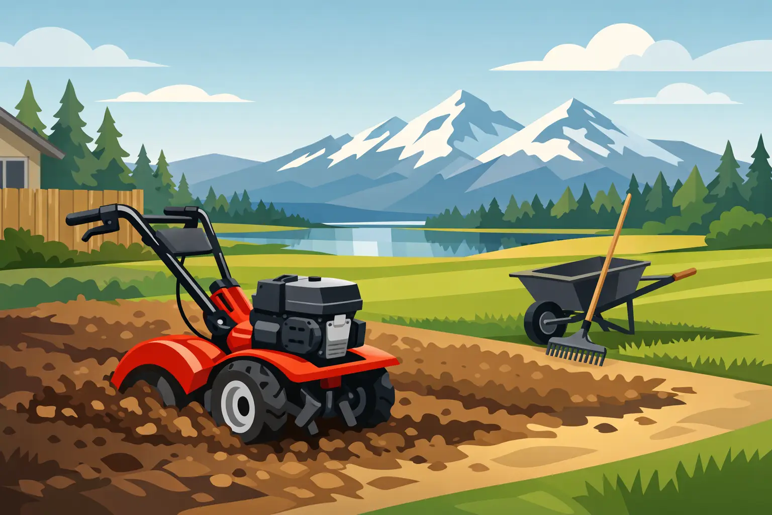 Tiller Rental for Lawn Prep in Central Oregon