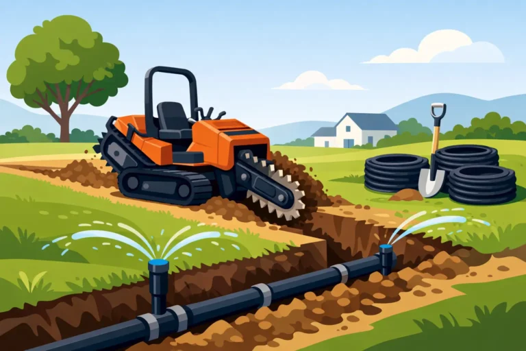 Trencher Rental for Irrigation Lines