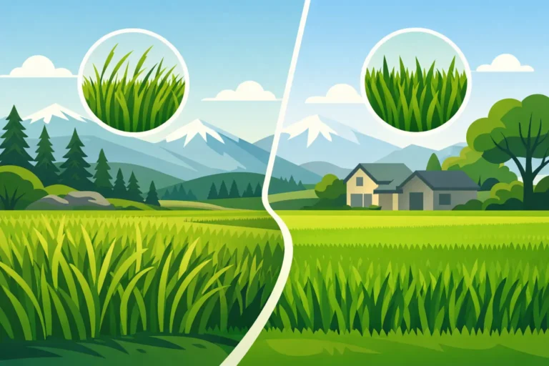 Fescue vs Bluegrass Lawns in Central Oregon