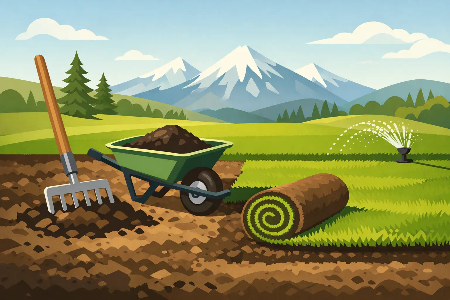 How to Prepare Soil for Sod in Central Oregon