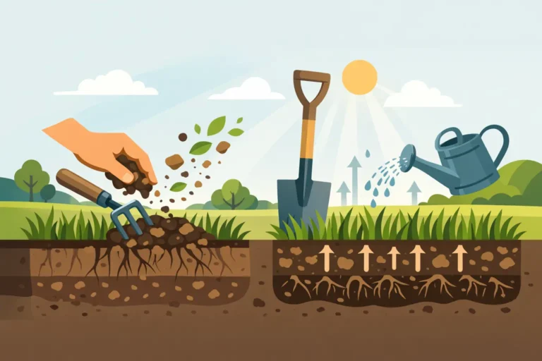 How to Fix Compacted Lawn Soil Naturally
