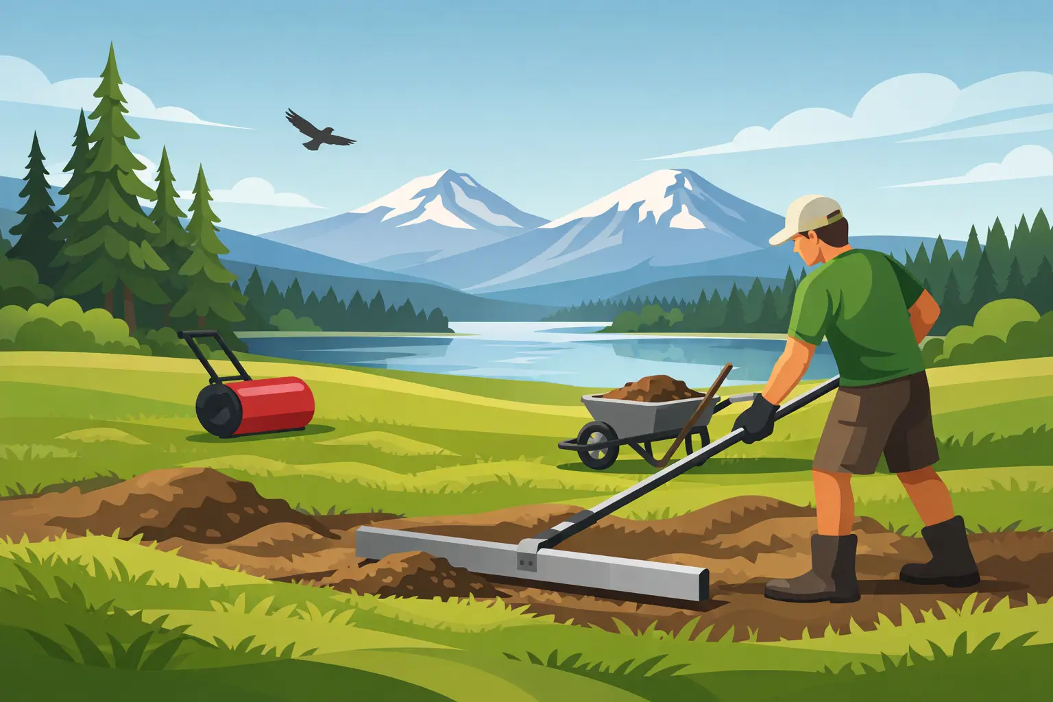 How to Level a Bumpy Lawn in Central Oregon