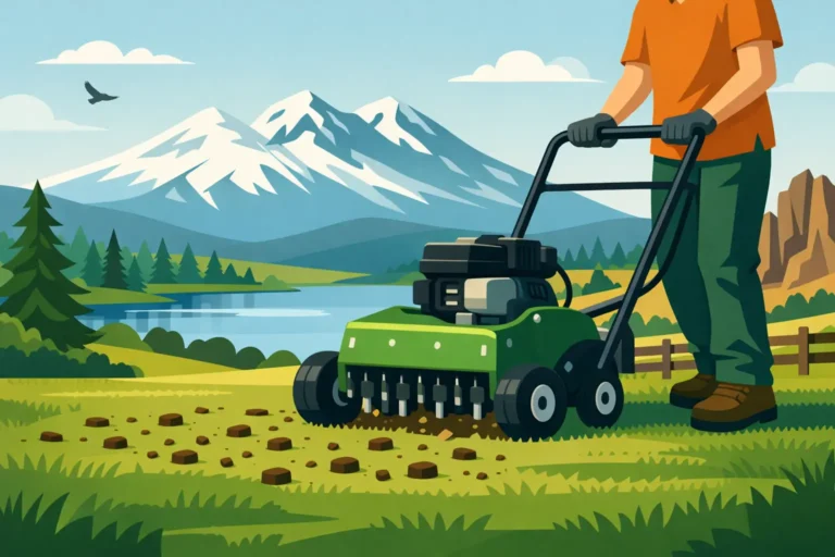How to Use a Lawn Aerator in Central Oregon