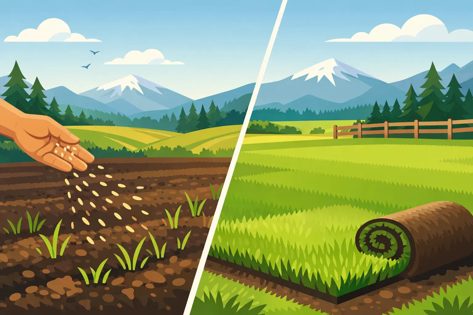 Seed Blends vs Sod Lawns in Central Oregon