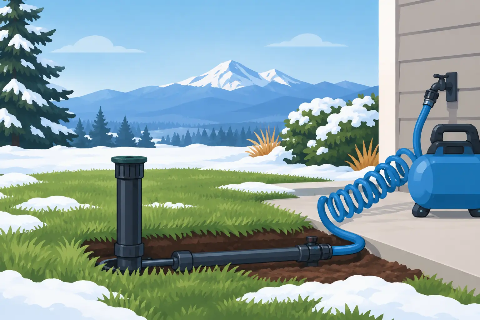 Guide to Lawn Sprinkler Winterization in Bend