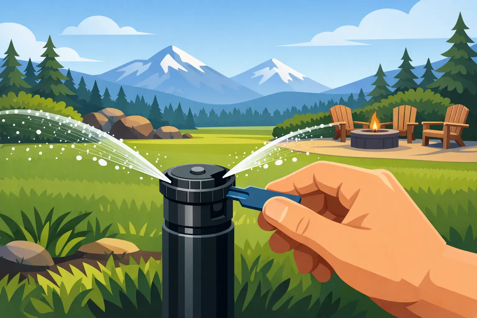 How to Calibrate Lawn Sprinklers in Bend