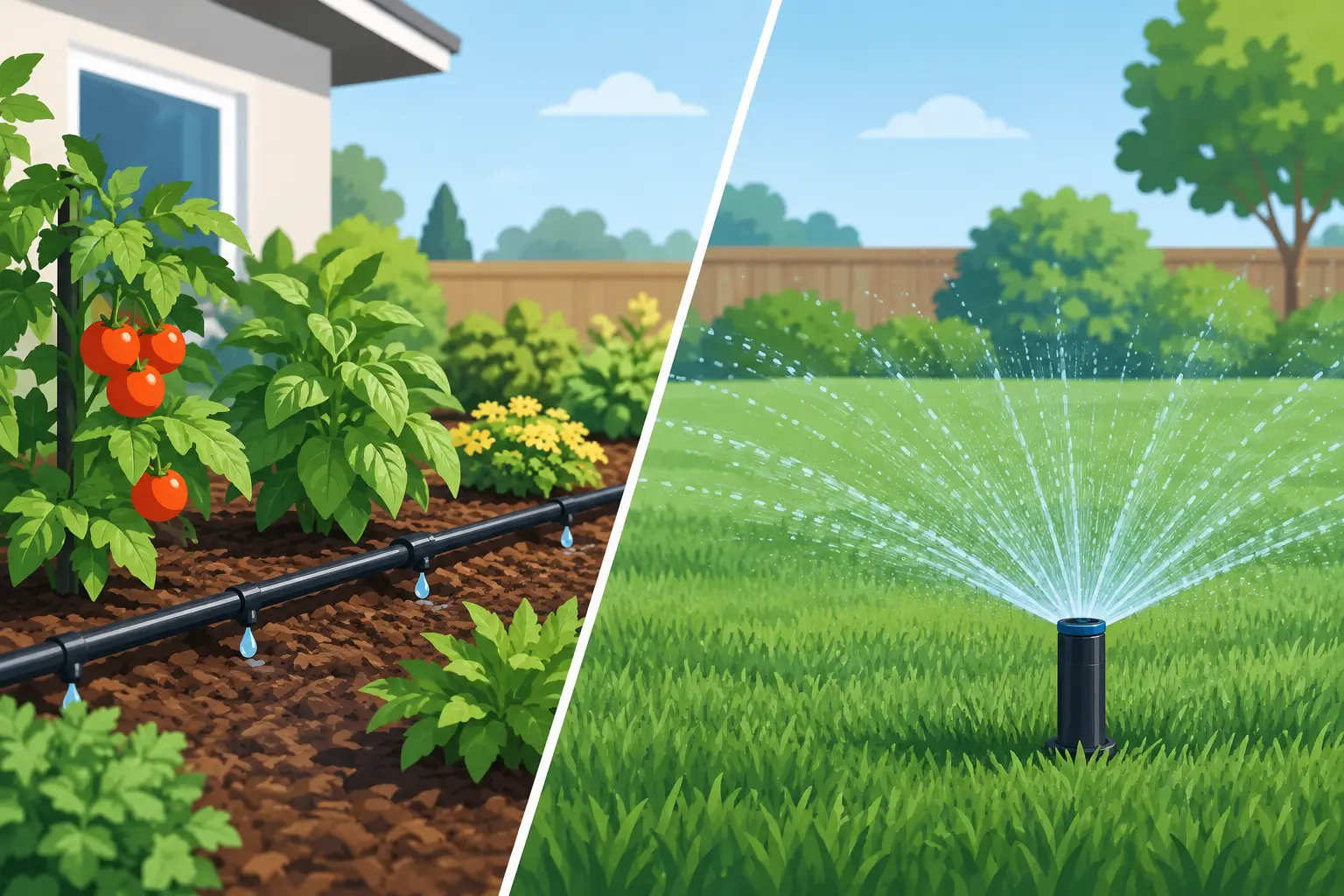 Drip Irrigation Versus Sprinklers for Your Yard
