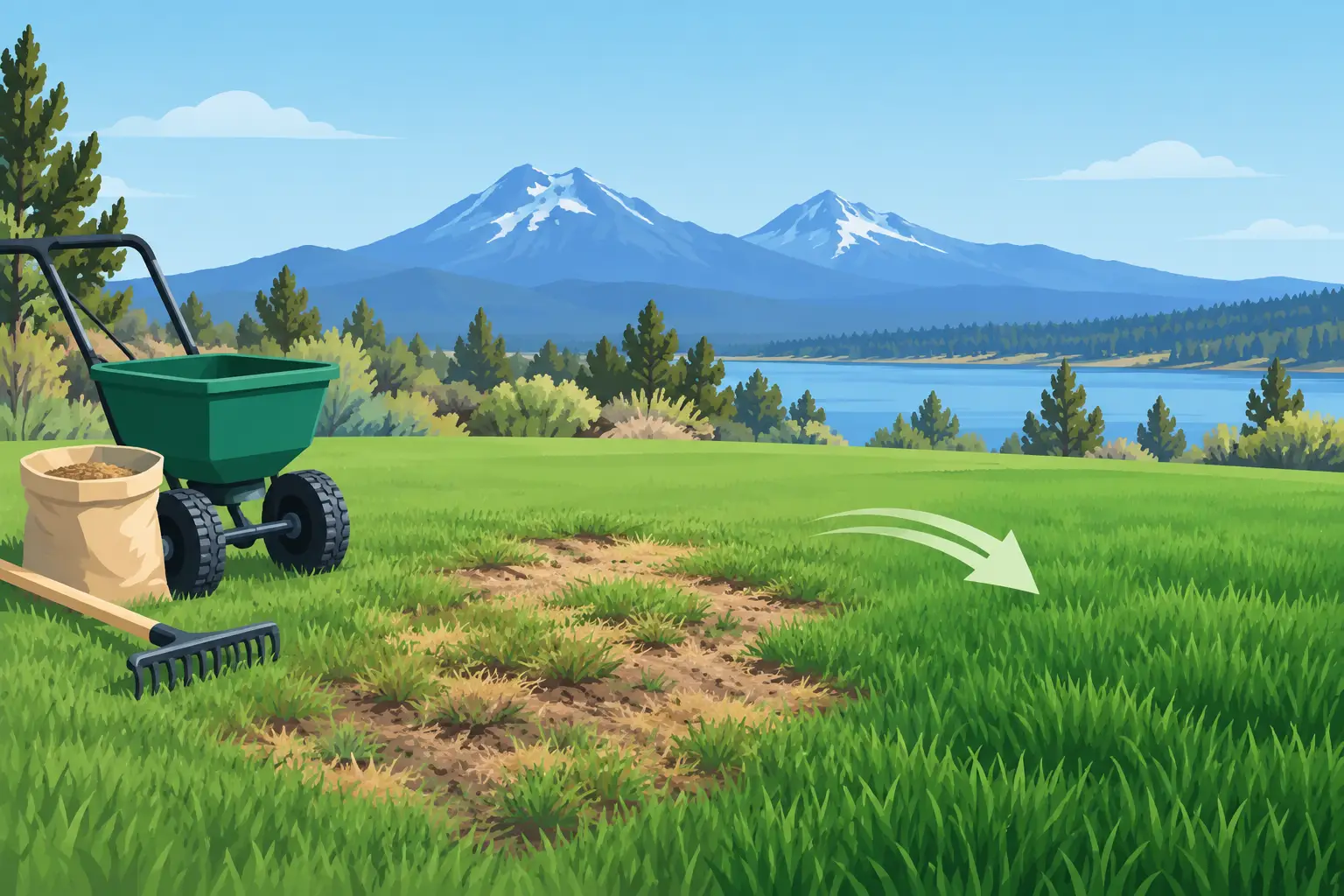 How to Revive Patchy Turf in Central Oregon