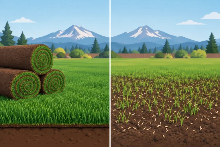 Sod Versus Seeded Lawns in Central Oregon